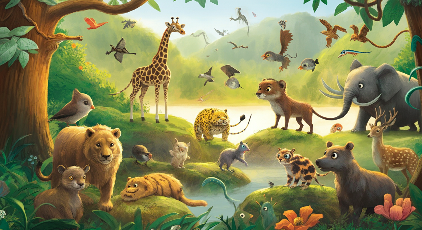 Djur i världen A-Ö – boken som svarar på alla barns djurfrågor